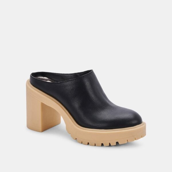 CARRY HEELS BLACK LEATHER - Image 2